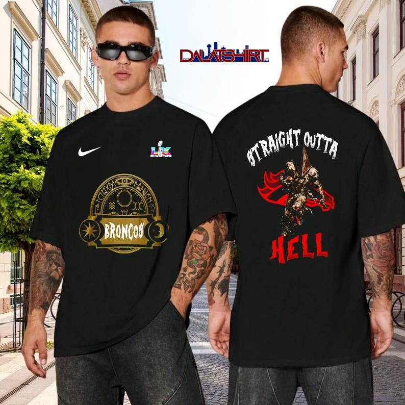 Denver Broncos NFL 2026 Super Bowl x Silent Hill black-shirt