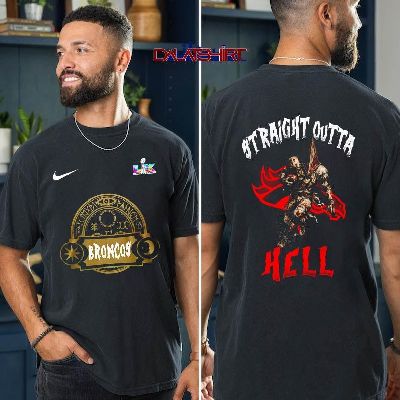 Denver Broncos NFL 2026 Super Bowl x Silent Hill t-shirt