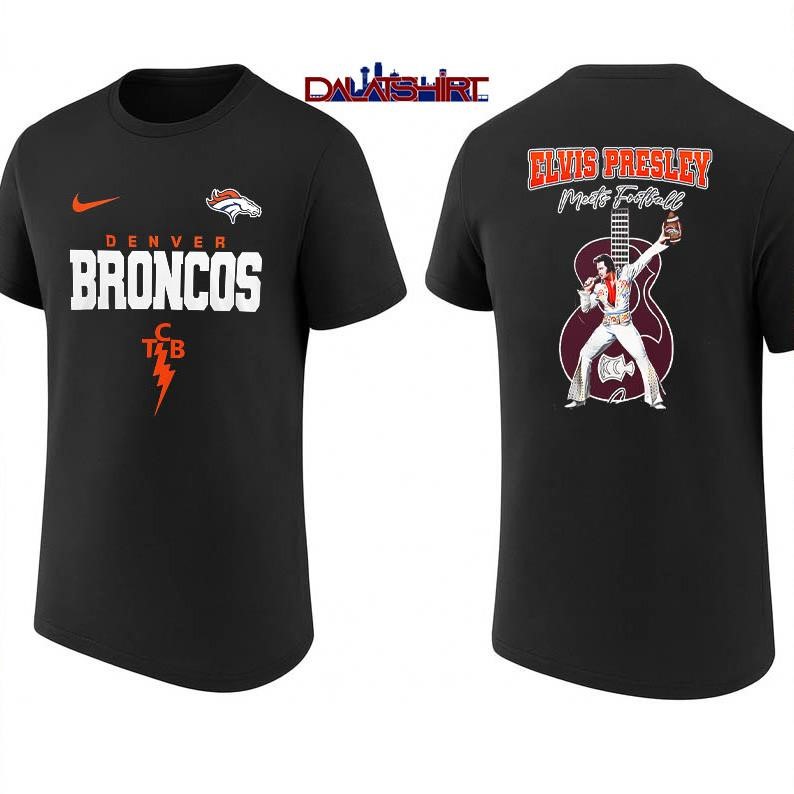Denver Broncos NFL Elvis Presley Fan shirt
