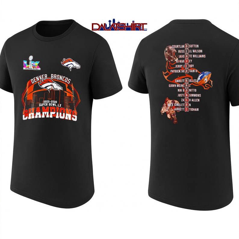 Denver Broncos Super Bowl LX Champions Stylish shirt