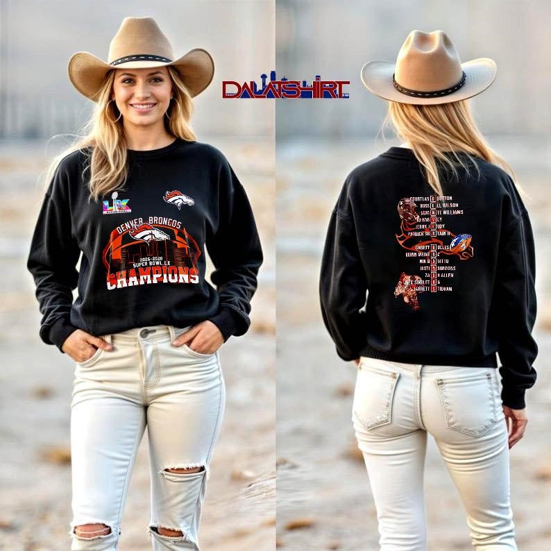 Denver Broncos Super Bowl LX Champions Stylish long-sleeve