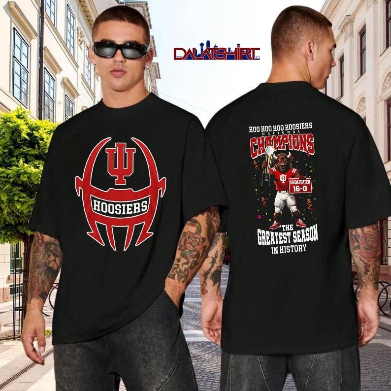 Indiana Hoosiers NCAA 2026 CFP National Champions black-shirt