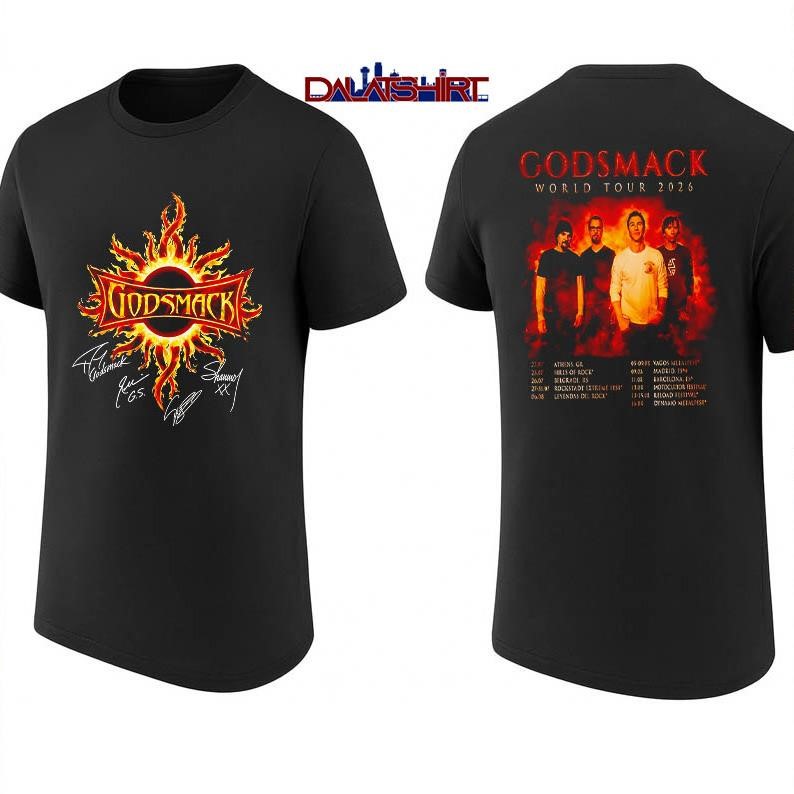 Godsmack world tour 2026 shirt
