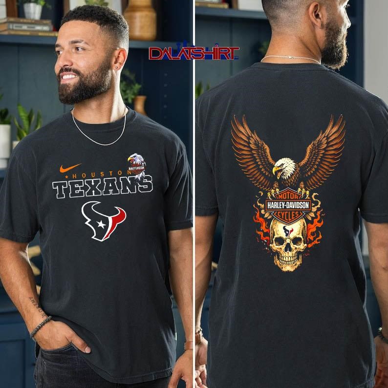 Houston Texans Eagle Harley Davidson t-shirt
