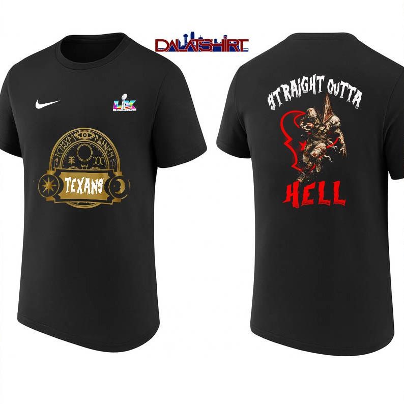 Houston Texans NFL 2026 Super Bowl x Silent Hill shirt