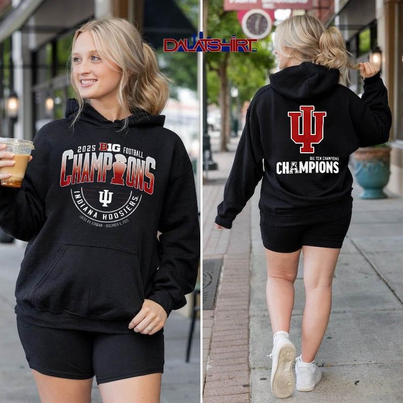 Indiana Hoosiers 2025-2026 CFP Champions Combo Black hoodie