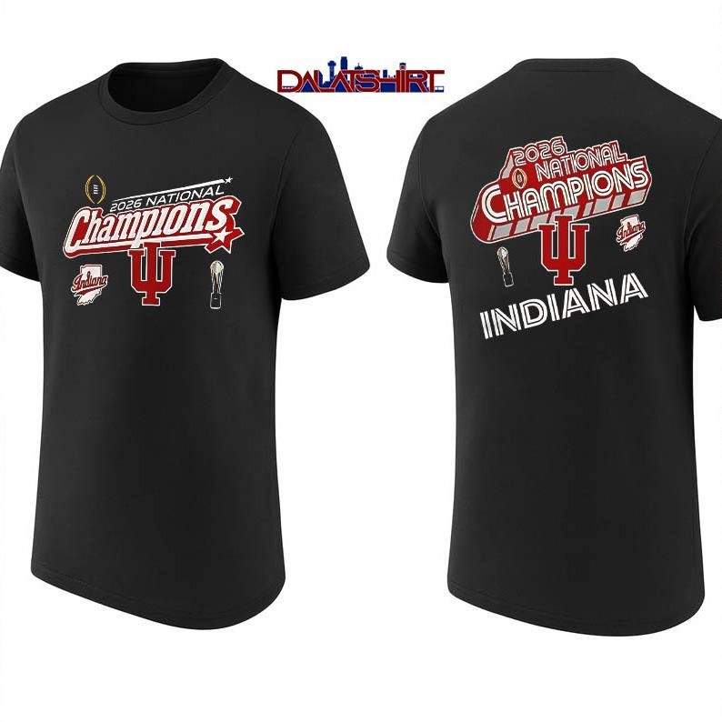 Indiana Hoosiers 2026 National Championship Black shirt