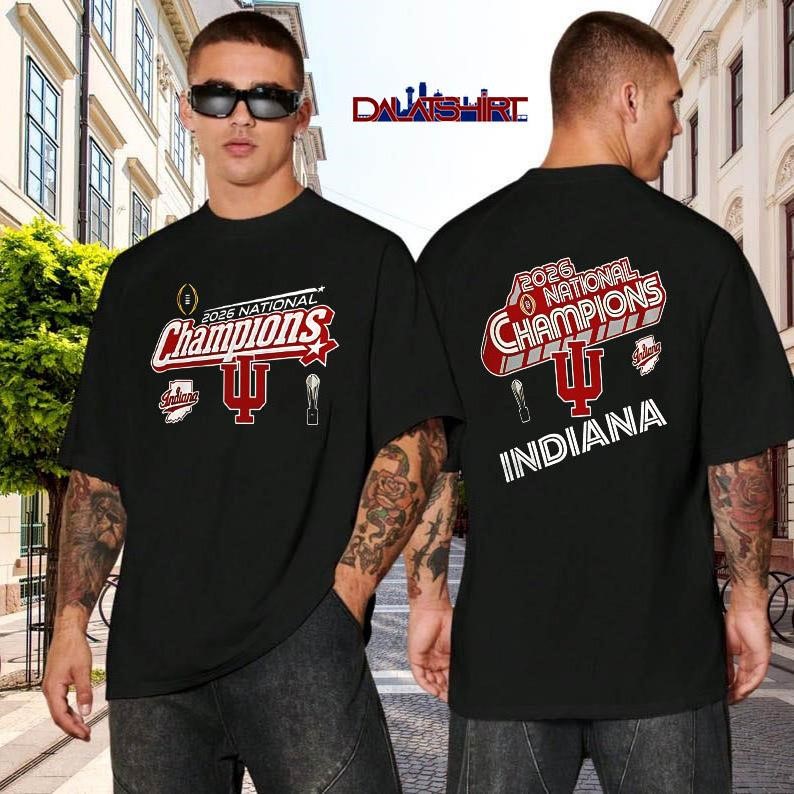 Indiana Hoosiers 2026 National Championship Black black-shirt