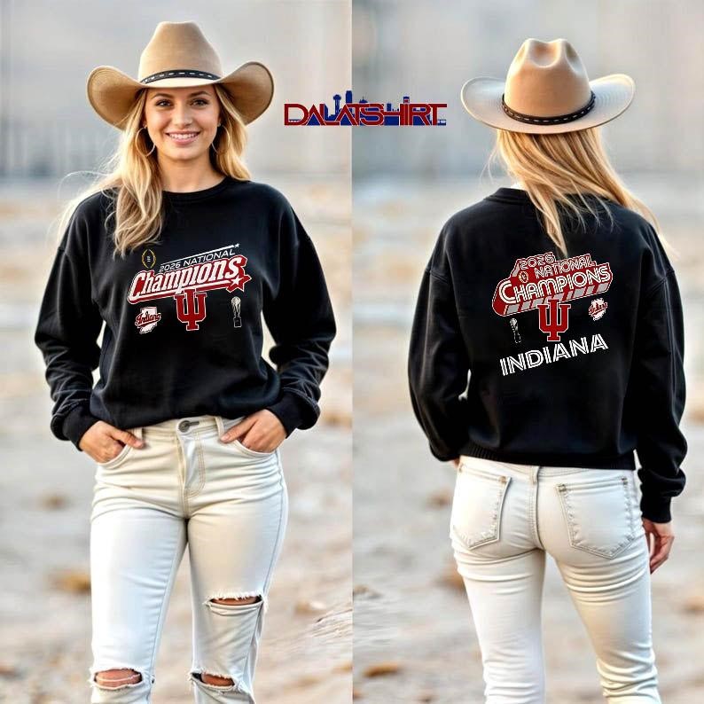 Indiana Hoosiers 2026 National Championship Black long-sleeve