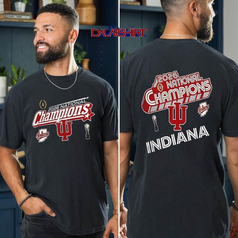 Indiana Hoosiers 2026 National Championship Black t-shirt