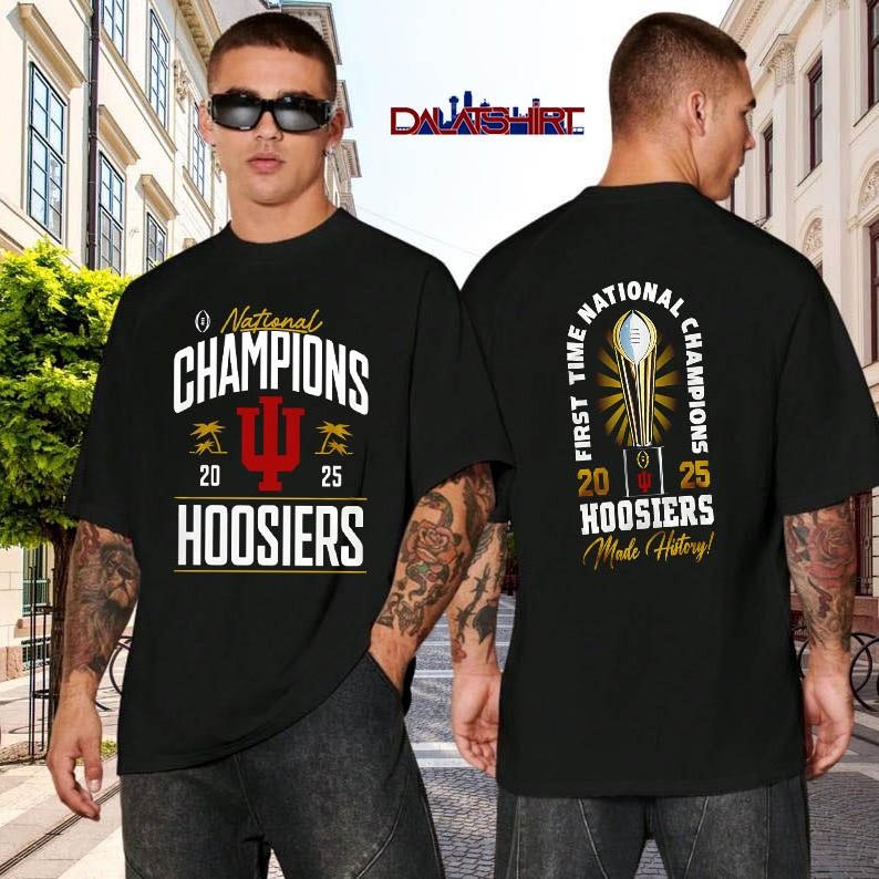 Indiana Hoosiers NCAA 2026 CFP National Champions black-shirt
