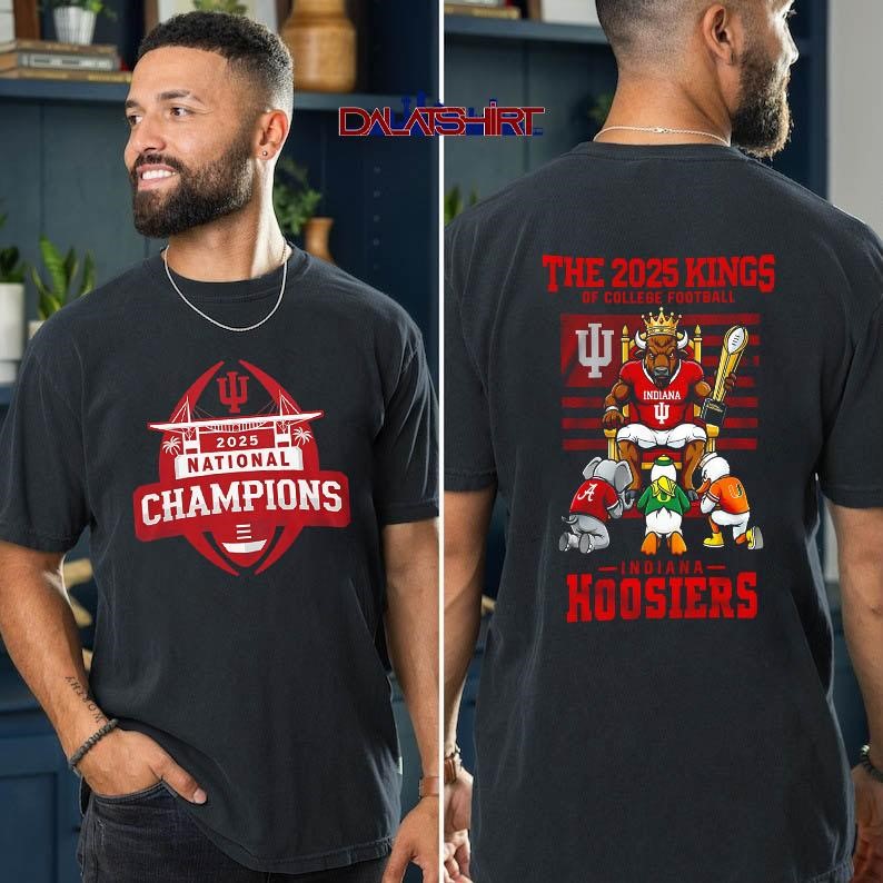 Indiana Hoosiers NCAA 2026 CFP National Champions the king t-shirt