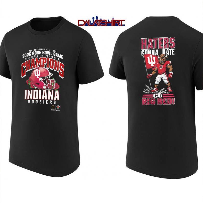 Indiana Hoosiers NCAA 2026 Rose Bowl Champions shirt