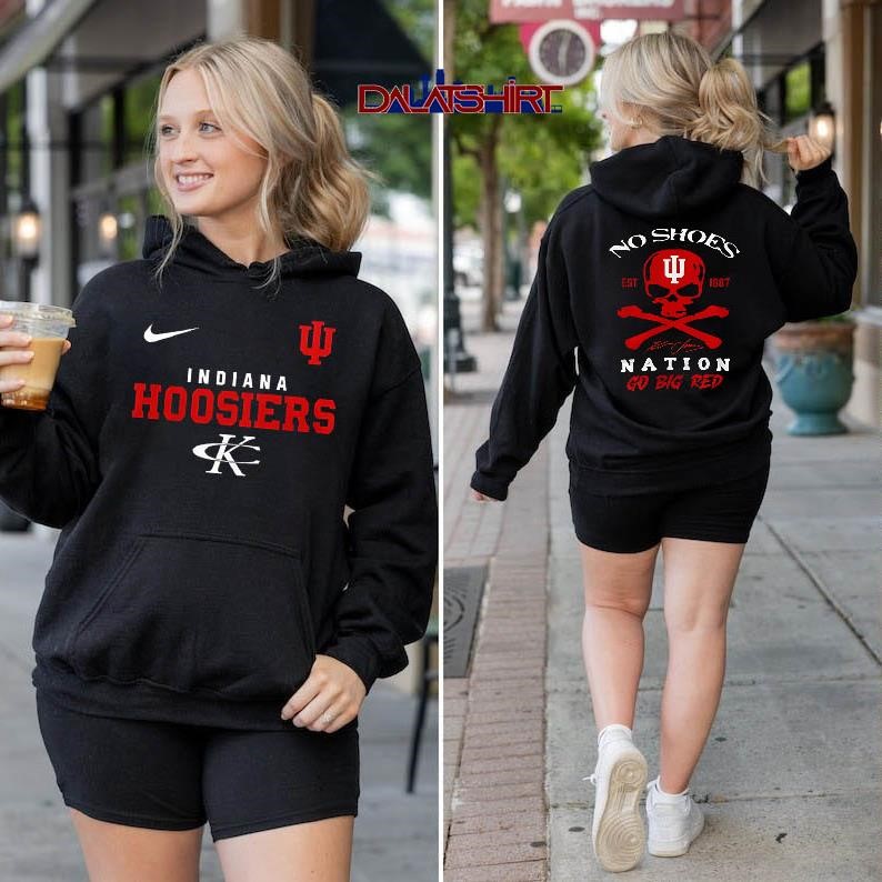 Indiana Hoosiers NCAA No Shoes Nation Go Big Red hoodie