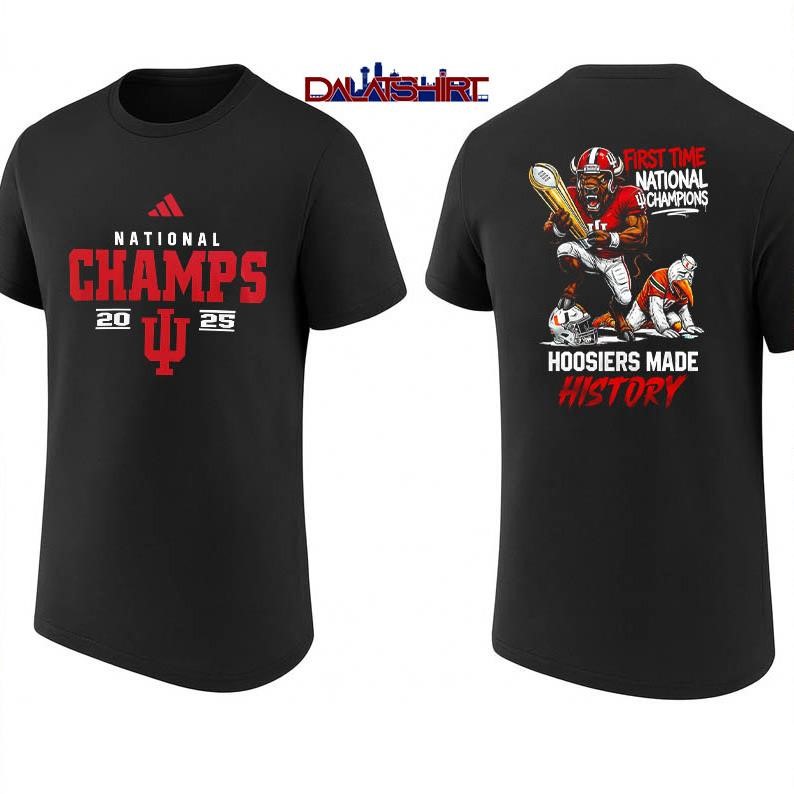 Indiana Hoosiers Premium NCAA 2026 CFP National Champions mascot shirt