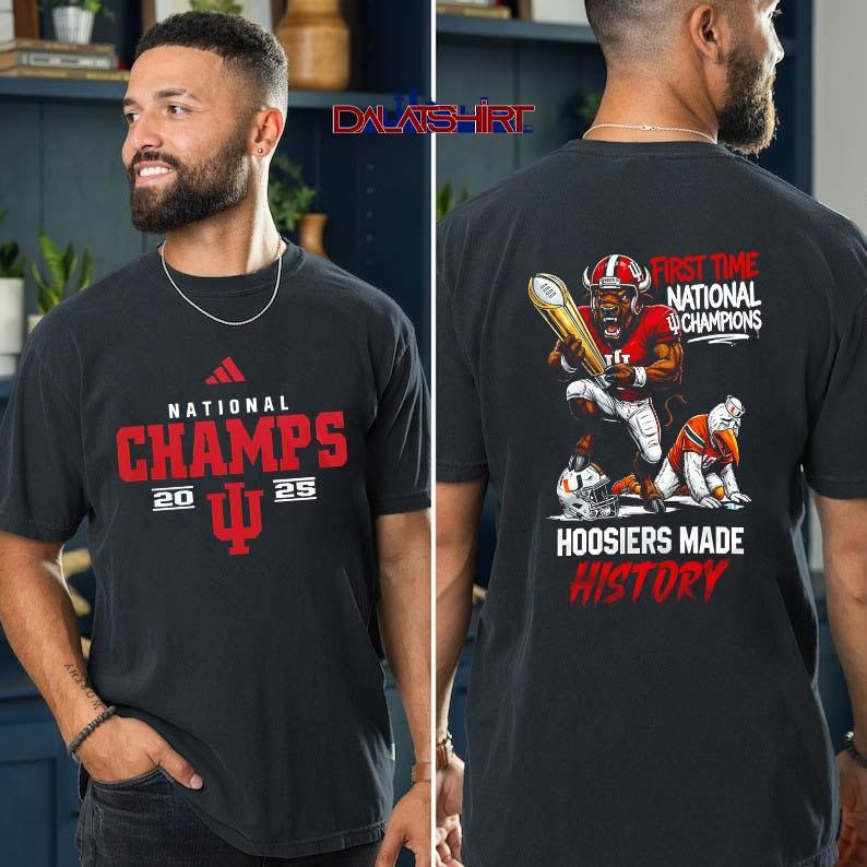 Indiana Hoosiers Premium NCAA 2026 CFP National Champions mascot t-shirt