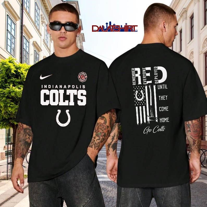 Indianapolis Colts NFL red friday firefighter black-shirt