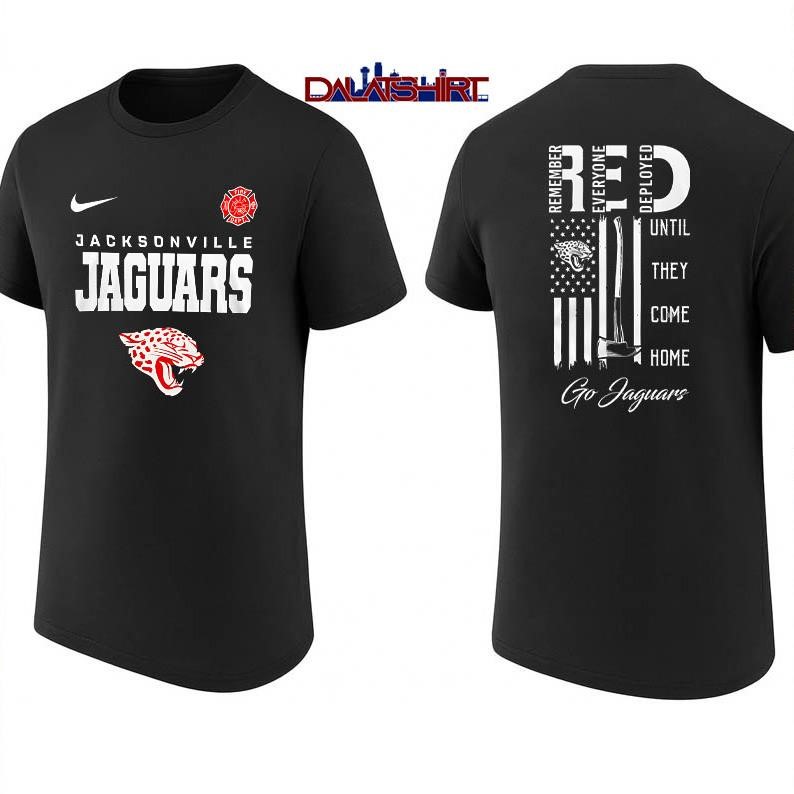 Jacksonville Jaguars NFL red friday firefighter shirt