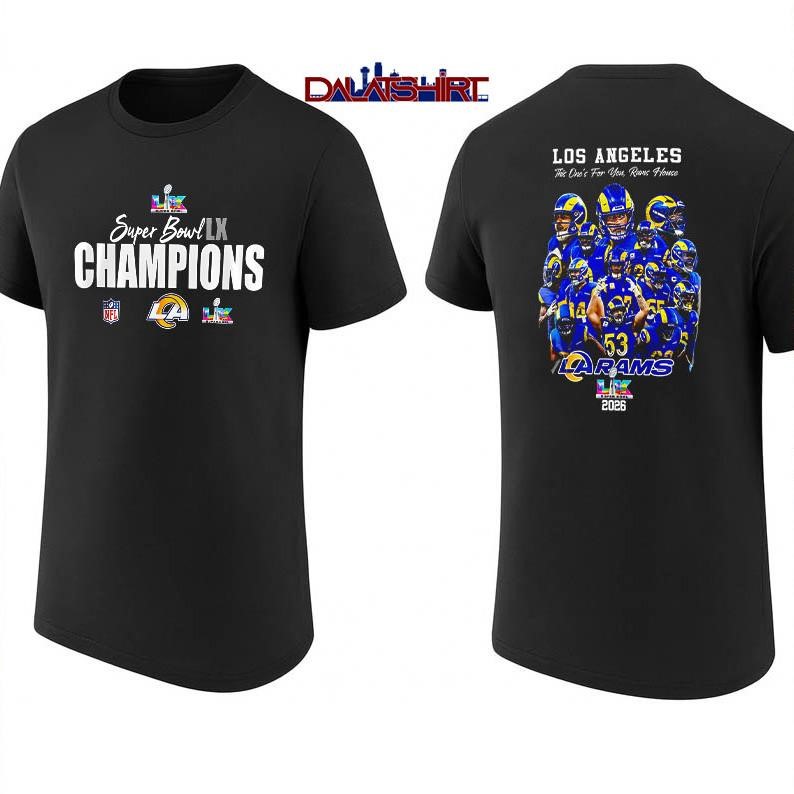 Los Angeles Rams Super Bowl LX Champions Style shirt