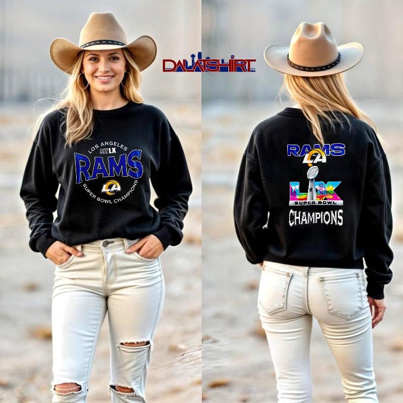 Los Angeles Rams Super Bowl LX Champions Stylish long-sleeve