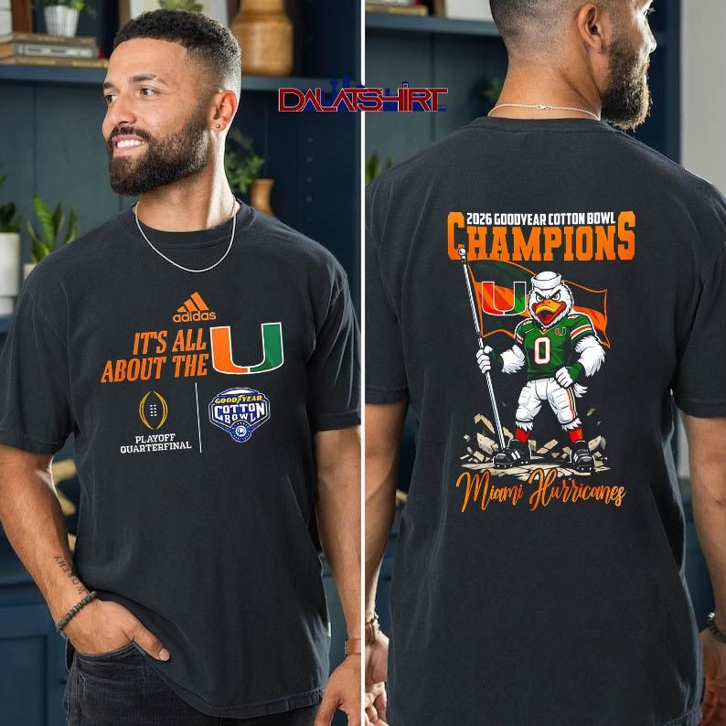 Miami Hurricanes NCAA 2026 Cotton Bowl Champions t-shirt