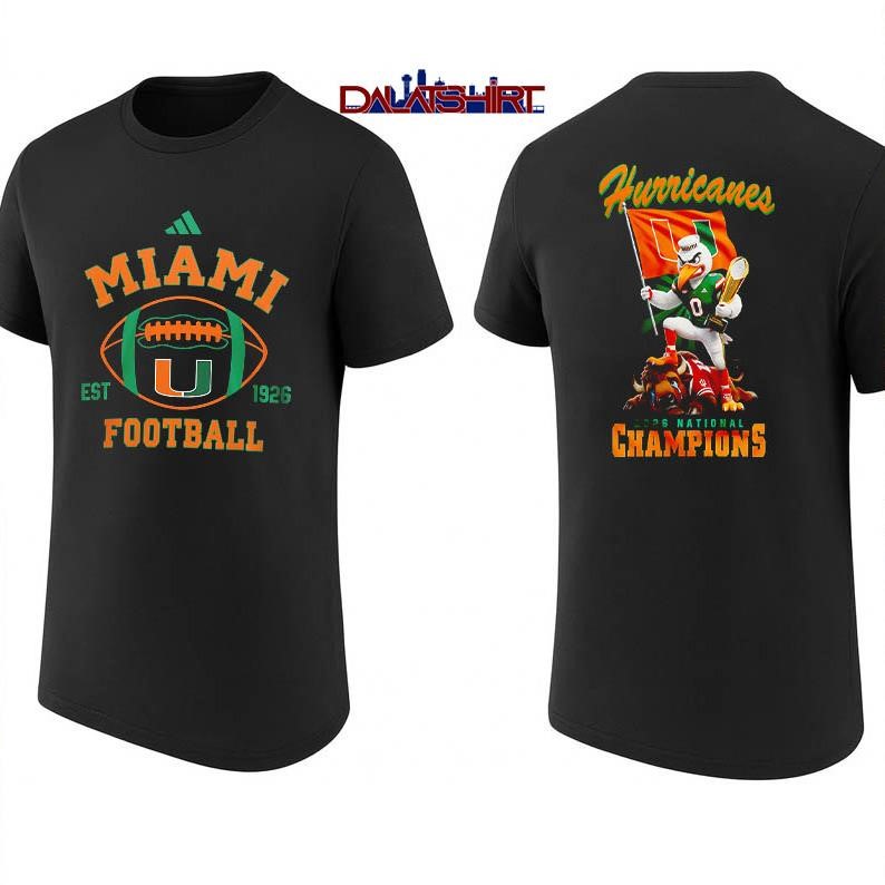Miami Hurricanes NCAA National Champions shirt