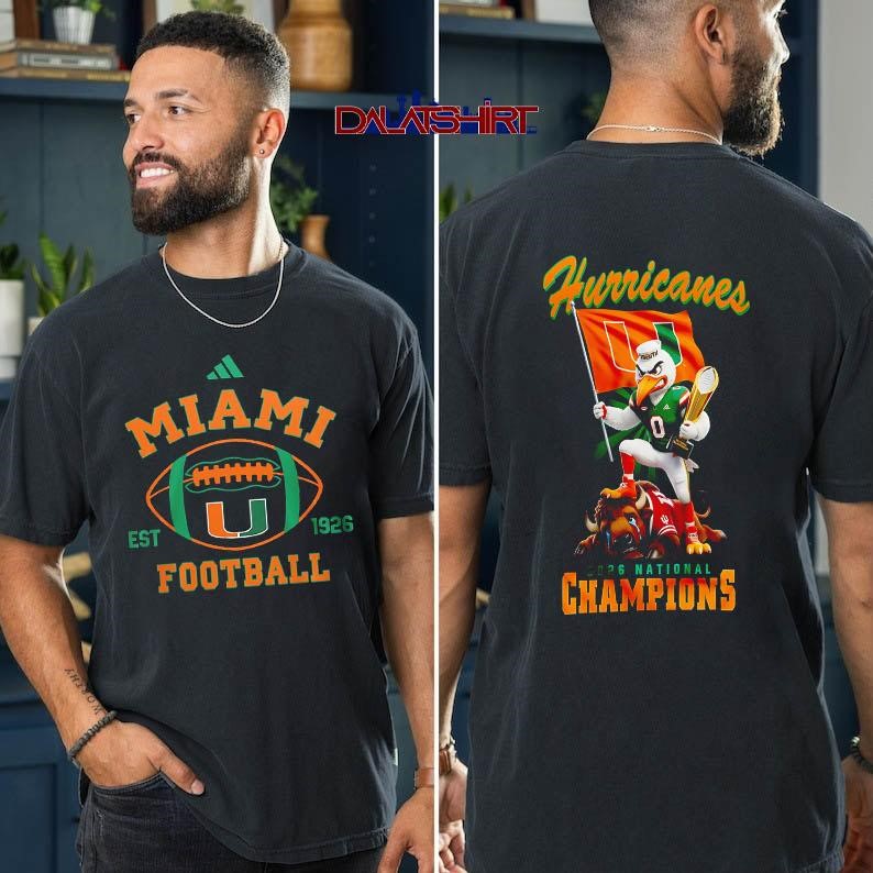 Miami Hurricanes NCAA National Champions t-shirt