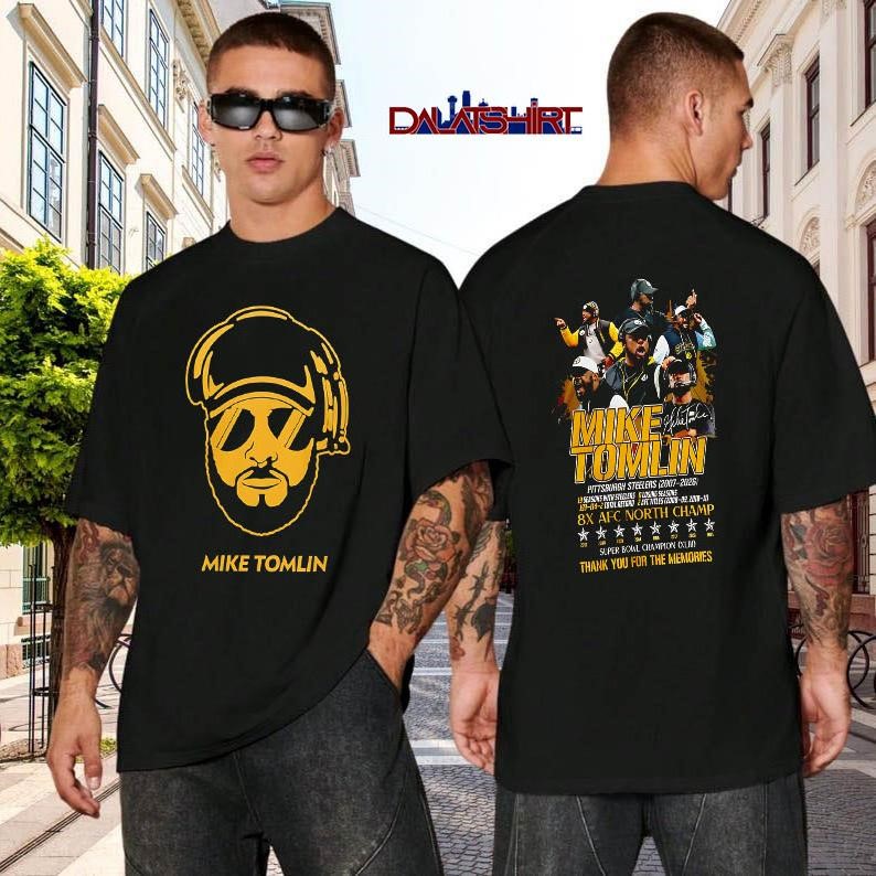 Mike Tomlin NFL Thank You For The Memories black-shirt