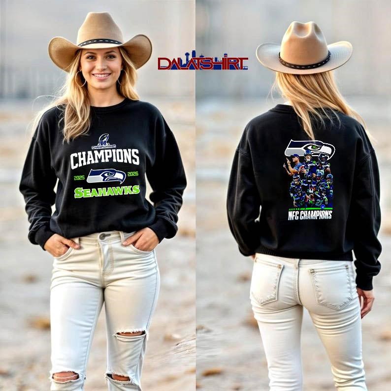 NFC Champions Seattle Seahawks 2025-2026 long-sleeve