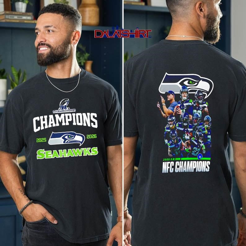 NFC Champions Seattle Seahawks 2025-2026 t-shirt
