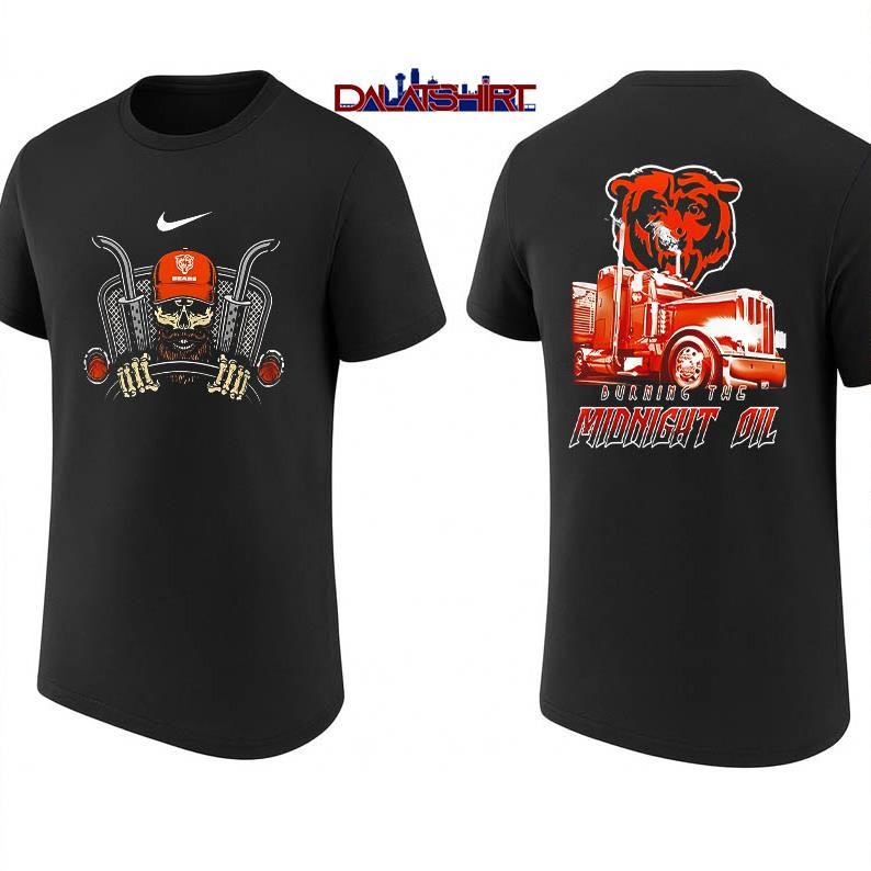 NFL Chicago Bears Truck Driver Burning The Midnight Oil shirt