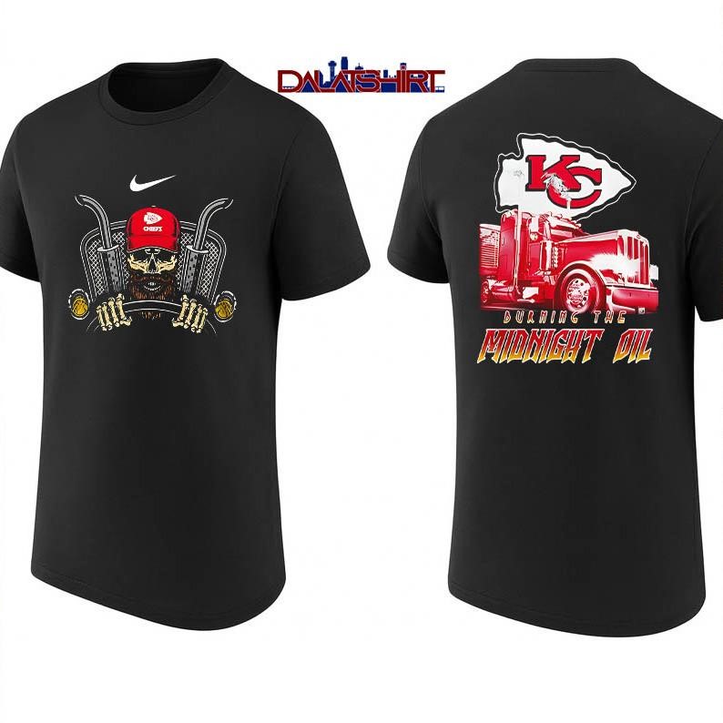 NFL Kansas City Chiefs Truck Driver Burning The Midnight Oil shirt