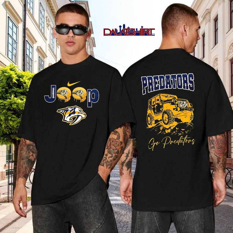 Nashville Predators NHL Jeep 2026 black-shirt