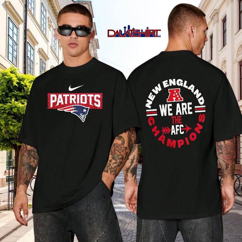 New England Patriots NFL 2026 Super Bowl We are the NFC Champions black-shirt