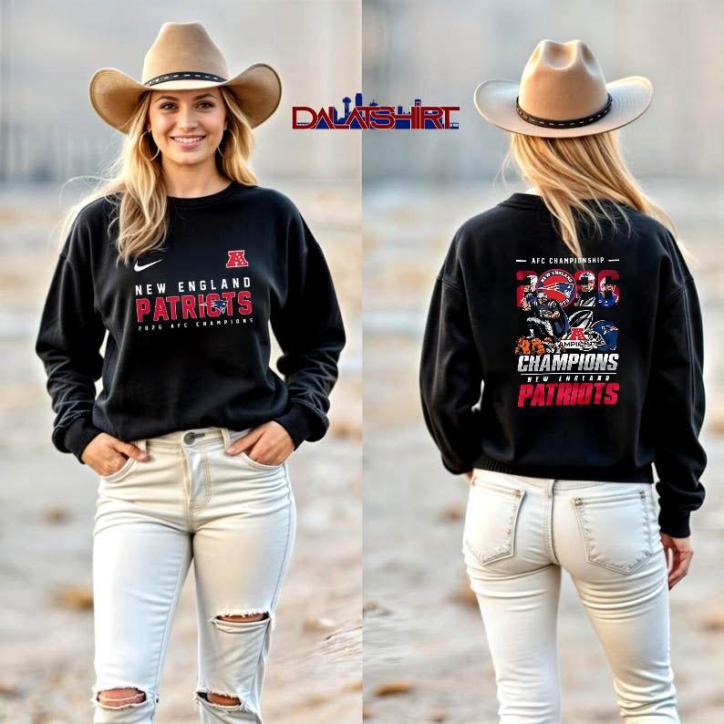 New England Patriots NFL AFC Championship 2026 long-sleeve