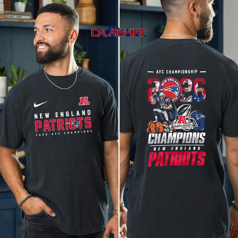 New England Patriots NFL AFC Championship 2026 t-shirt
