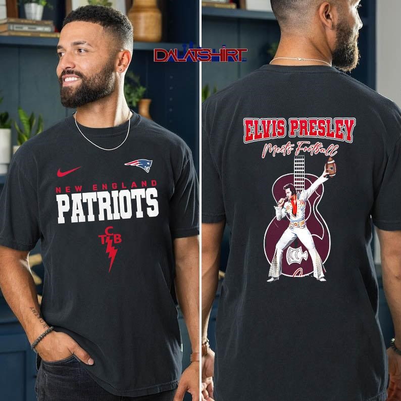 New England Patriots NFL Elvis Presley Fan t-shirt