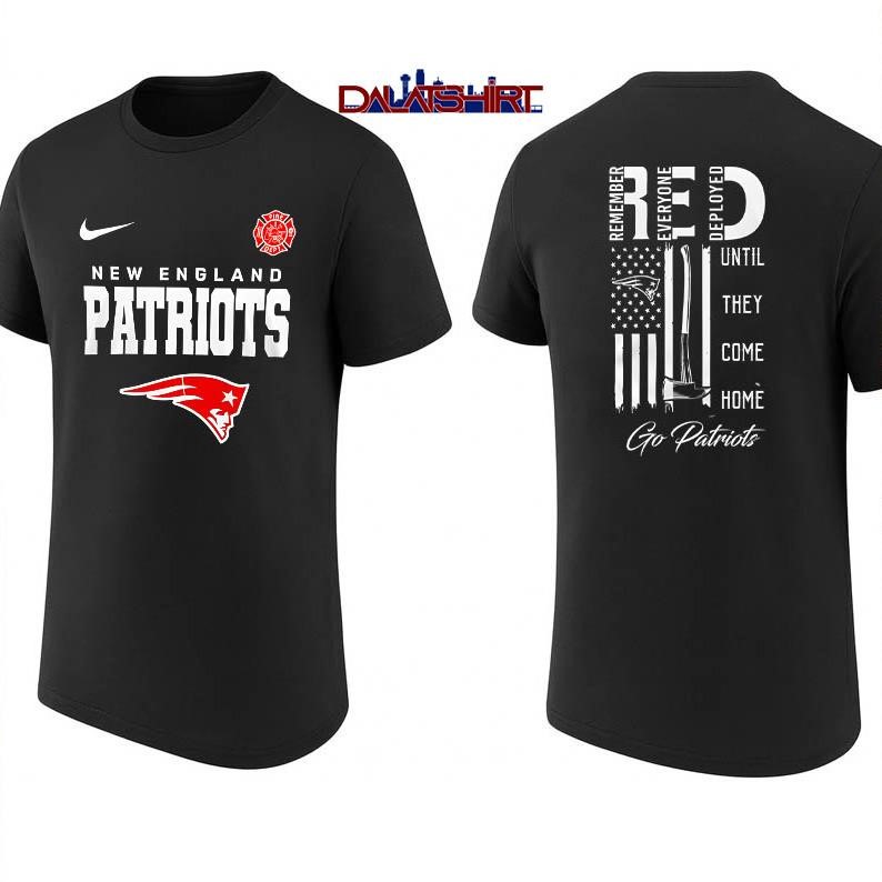 New England Patriots NFL red friday firefighter shirt