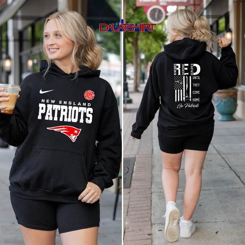 New England Patriots NFL red friday firefighter hoodie