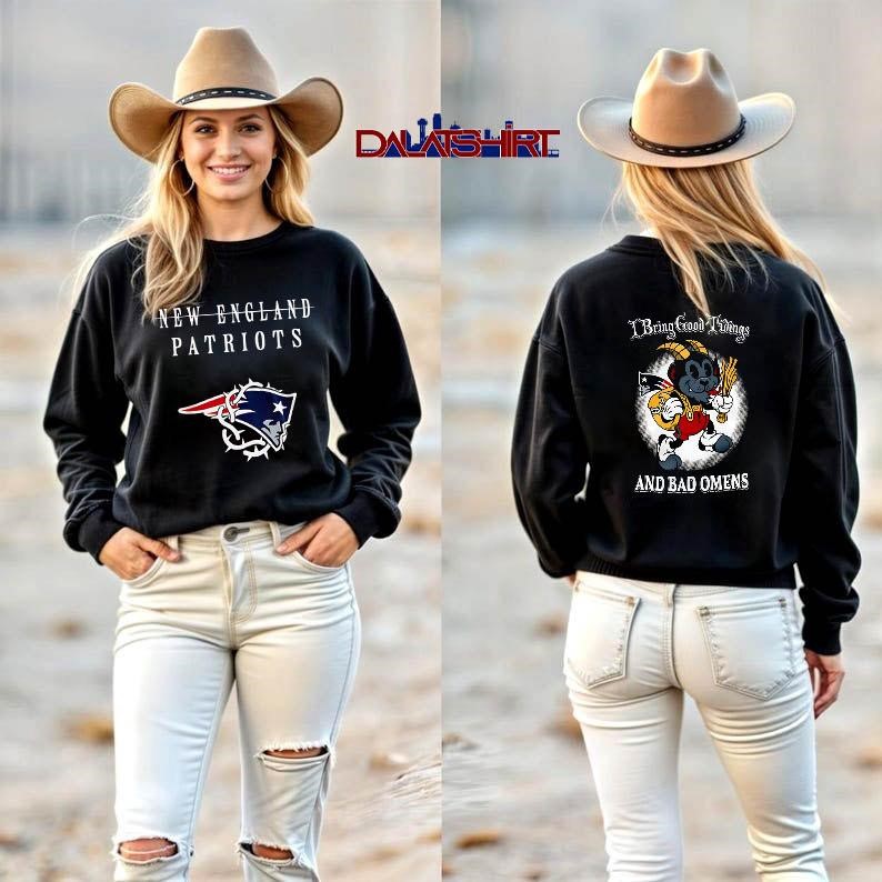 New England Patriots NFL x Bad Omens long-sleeve