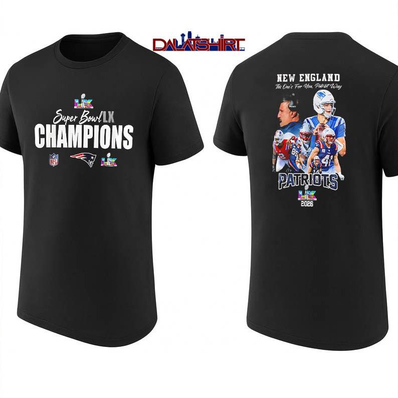 New England Patriots Super Bowl LX Champions Style shirt