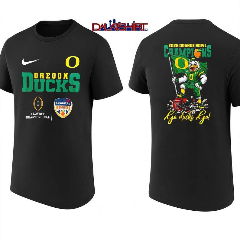 Oregon Ducks NCAA 2026 Cotton Bowl Champions shirt