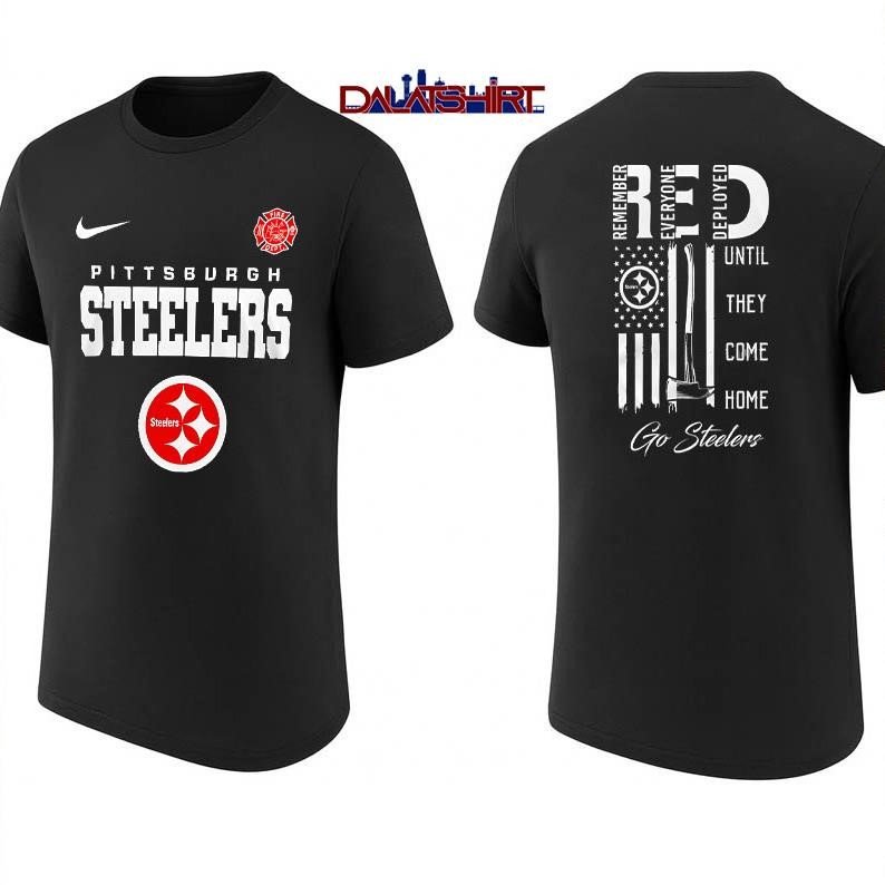 Pittsburgh Steelers NFL red friday firefighter shirt