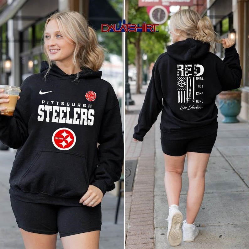 Pittsburgh Steelers NFL red friday firefighter hoodie