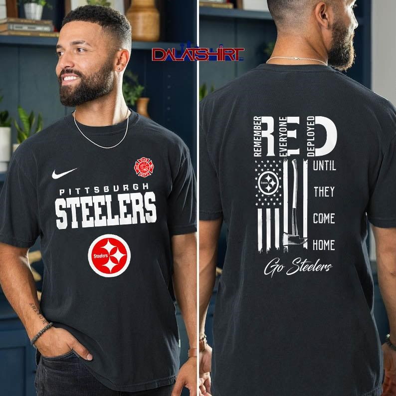 Pittsburgh Steelers NFL red friday firefighter t-shirt