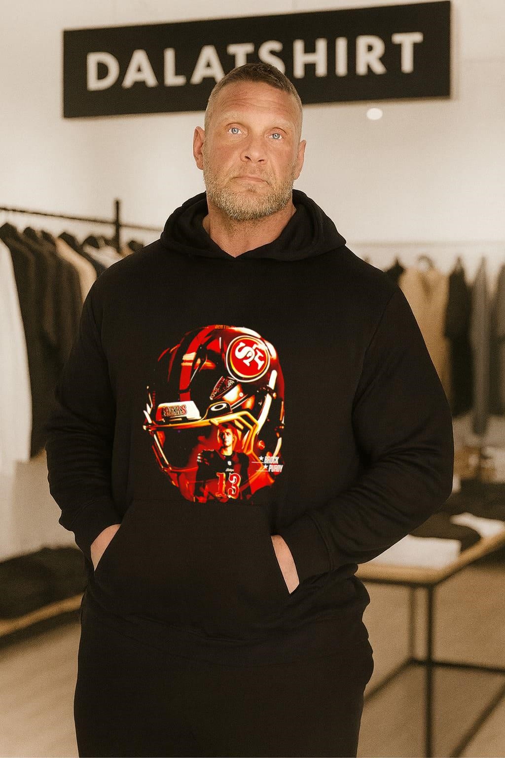 San Francisco 49ers Brock Purdy night art hoodie