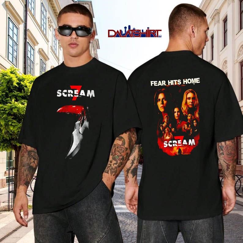 Scream 7 Fear Hits Home black-shirt