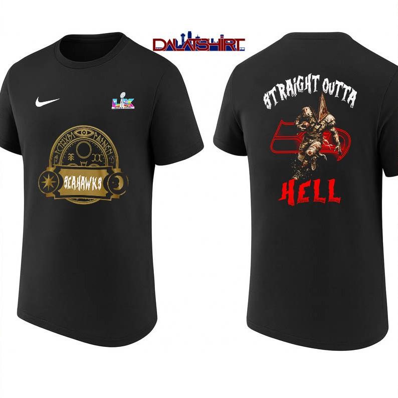 Seattle Seahawks NFL 2026 Super Bowl x Silent Hill shirt