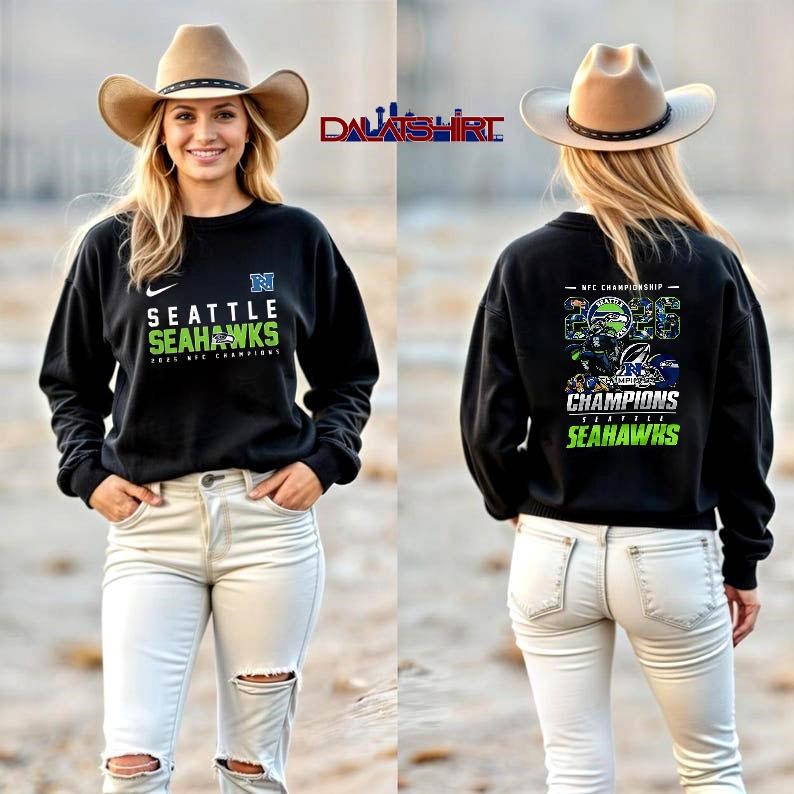 Seattle Seahawks NFL AFC Championship 2026 long-sleeve