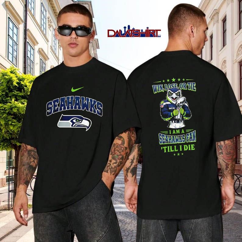 Seattle Seahawks NFL Football Fan Till I Die black-shirt